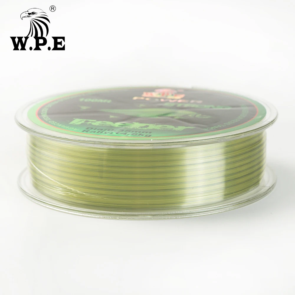W.P.E Brand FeeDer 100m Nylon Fishing Line Strong 0.20mm-0.60mm Monofilament Nylon Line 6.02KG-37KG Carp Fishing Wire W.P.E Brand FeeDer 100m Nylon Fishing Line Strong 0.20mm-0.60mm Monofilament Nylon Line 6.02KG-37KG Carp Fishing Wire