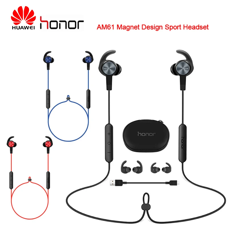 Оригинальные huawei Am61 honor xSport am61 bluetooth-гарнитура IPX5 водонепроницаемые BT4.1