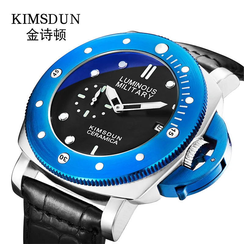 

Top Brand Luxury Men's Quartz Chronograph Watch Sport Military Casual Men Watches Male Fashion Clock Leather Strap Watch