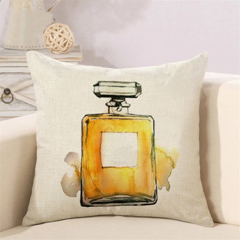 Perfume bottles cushion cover (6)