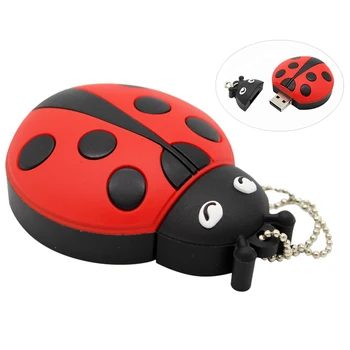 

cute cartoonAnimal ladybugs usb 4GB 8GB 16GB 32GB 64GB pendrive USB Flash Drive creative gifty Stick Pendrive