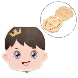 Los dientes de bebé caja de español inglés español-inglés español portugués español-bebé de madera de los dientes de leche caja organizador de almacenamiento de recoger ahorrar para 3-6 años recuerdo regalo creativo divertido Los dientes de bebé caja de español inglés español-inglés español portugués español-bebé de madera de los dientes de leche caja organizador de almacenamiento de recoger ahorrar para 3-6 años recuerdo regalo creativo divertido