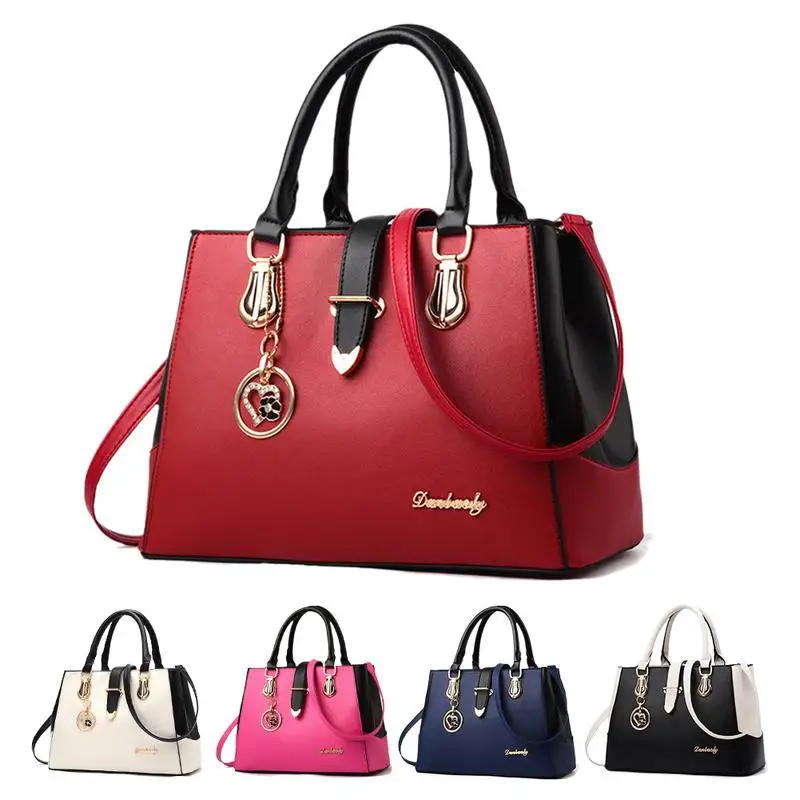 

Fashion with Single Shoulder Bag Messenger Single Shoulder Bag Women Gold Ornaments Sweet Plain Soft Handle