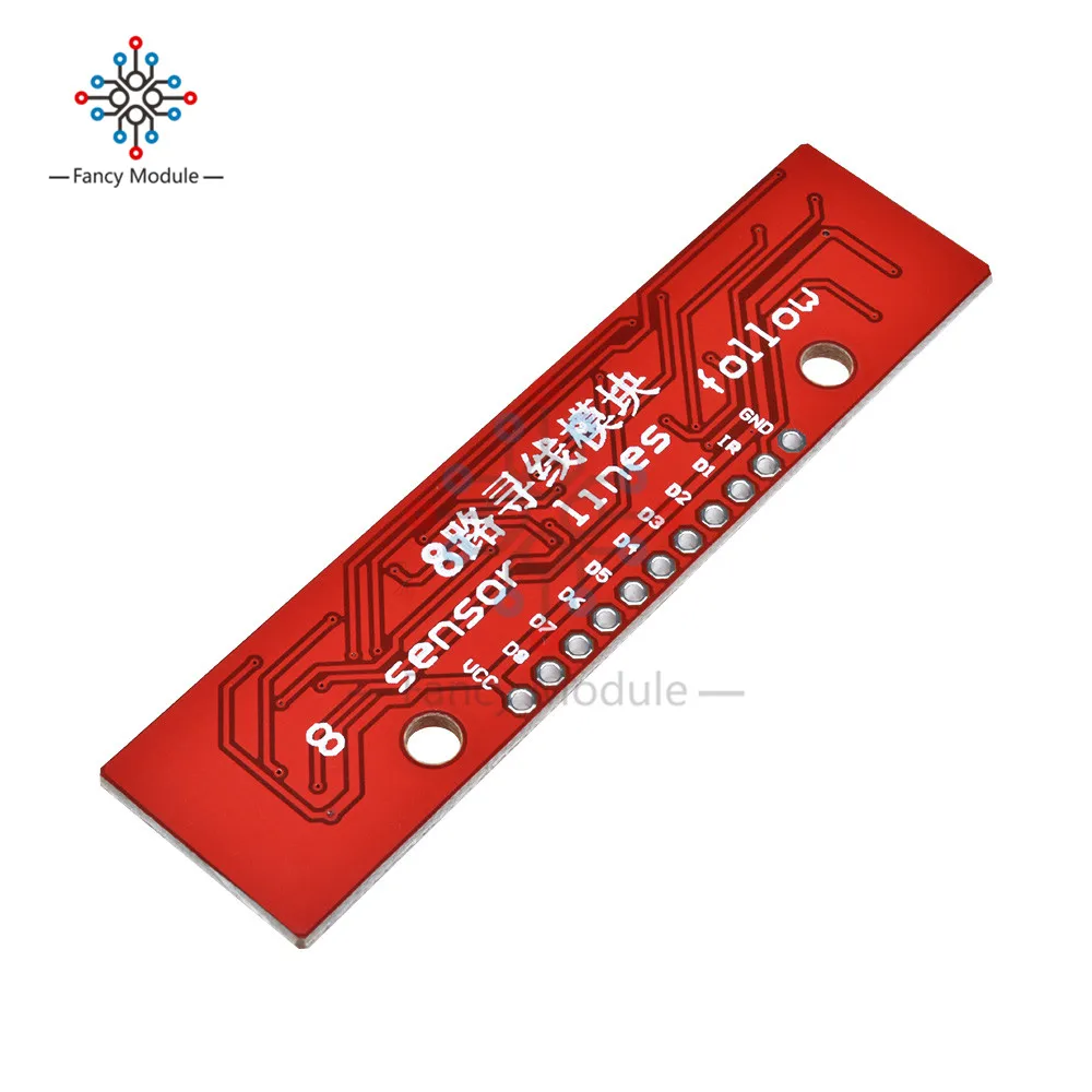 Слежения модуль инфракрасного обнаружения Сенсор модуль DIY для Arduino 8-канальный инфракрасный детектор поиска модуль 8bit Сенсор модуль