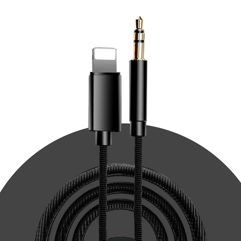 

Car Audio AUX Cable Listen Data Wire for Iphone X XS MAX XR 7 8 Plus Converter 3.5mm Jack Earphone Adapter AUX Splitter Line 1M