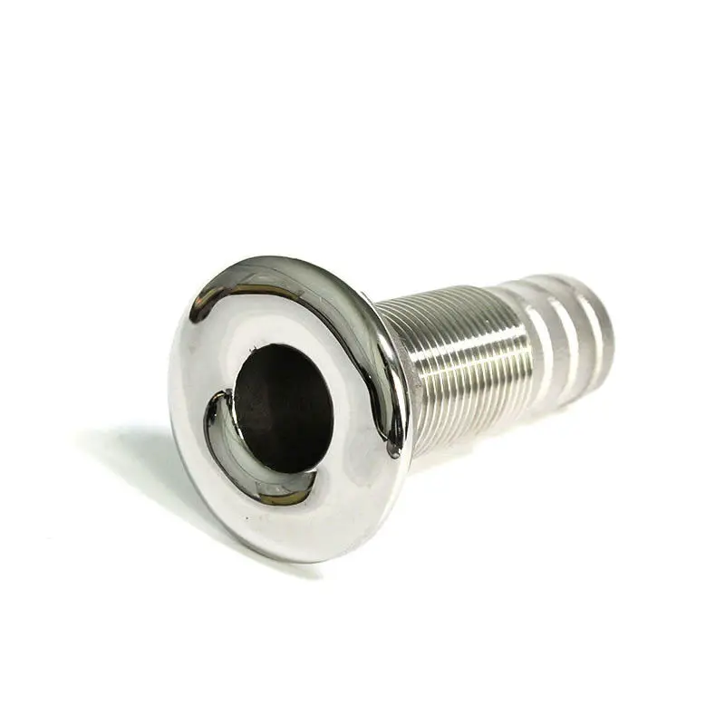 Junta de Drenagem Tubo de Drenagem Conector de Aço Mangueira de Prata Encaixe de Farpa para Barco Através do Casco Tubo Inoxidável Marinho - 2 Iate 1.5mm 316 1 3 Automóveis e motos