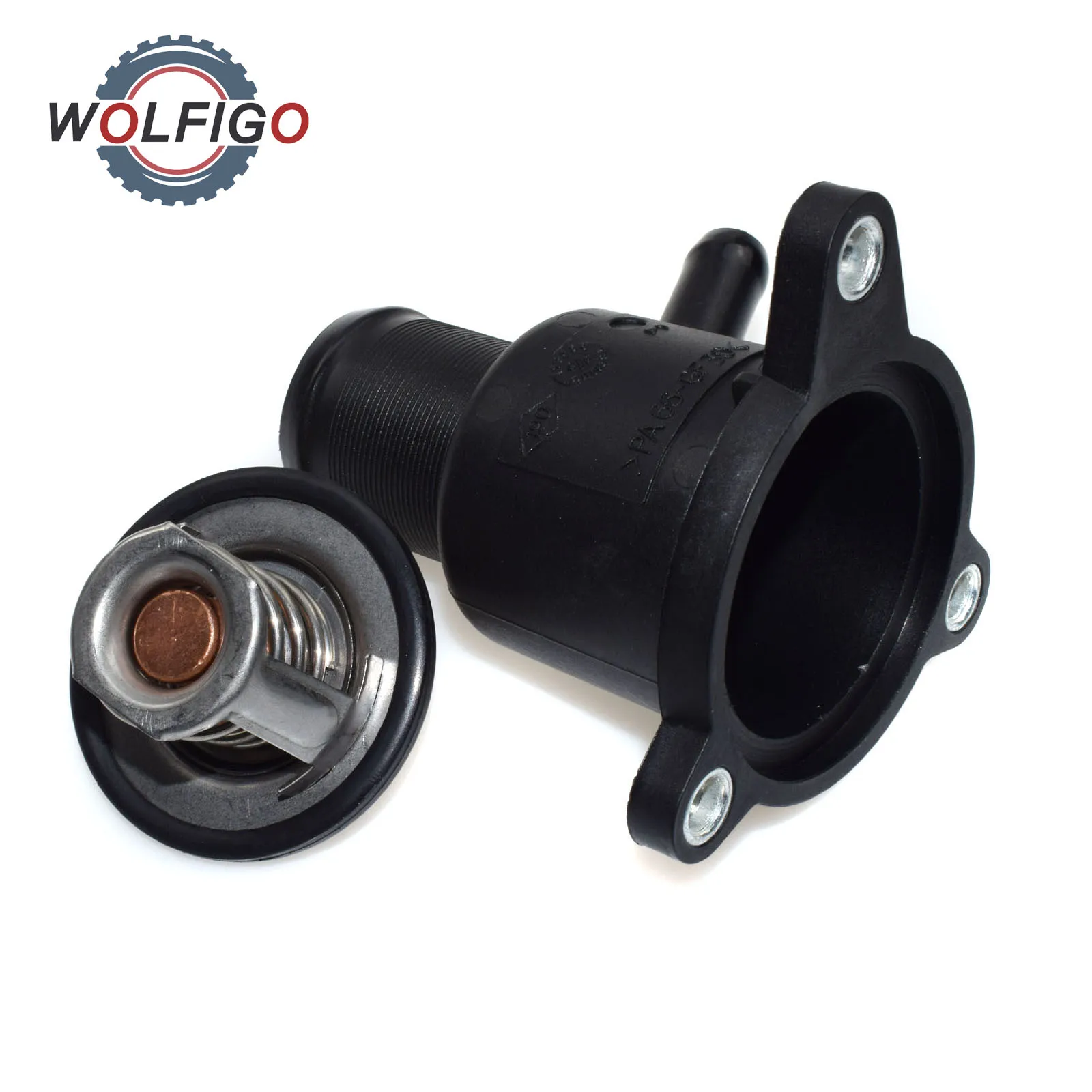 Buy WOLFIGO Coolant Thermostat & Housing For Renault