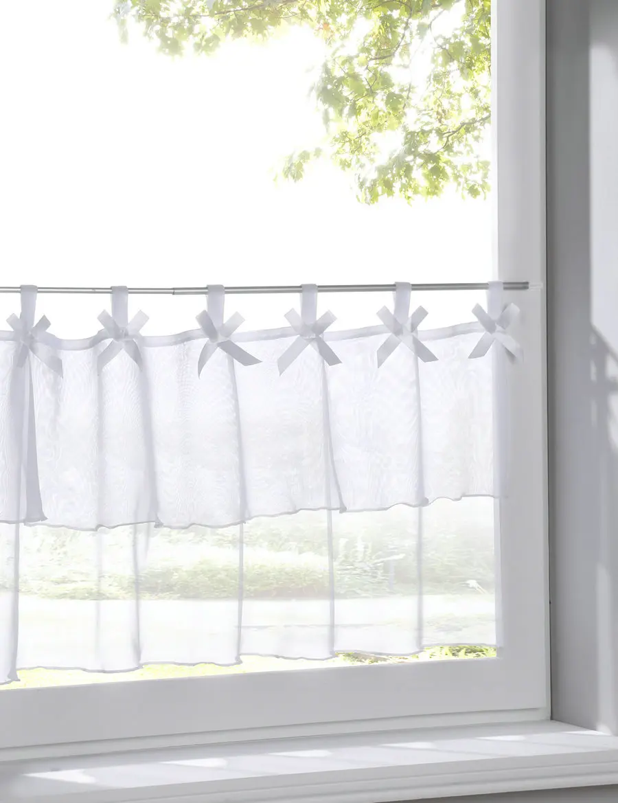 Double deck Style Small Cafe curtain Tab Top Sheer Kitchen HTB1 QvEap9gSKJjSspbq6zeNXXa3