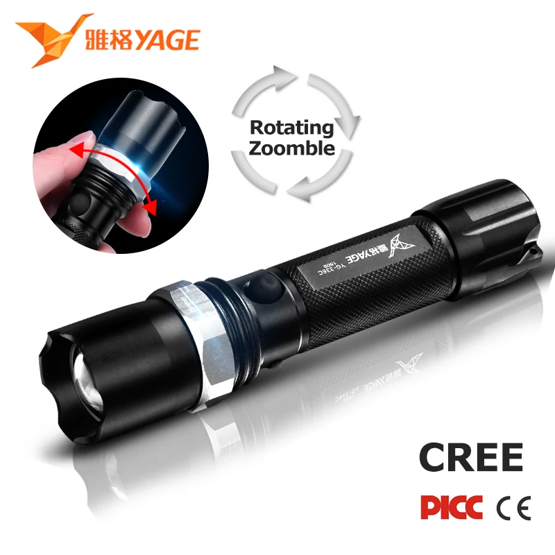 

YAGE Flashlight Cree Lantern Tactical Rechargeable Led flashlights Zoomable Flashlight 18650 Lampe Touche Linternas Led Lamp