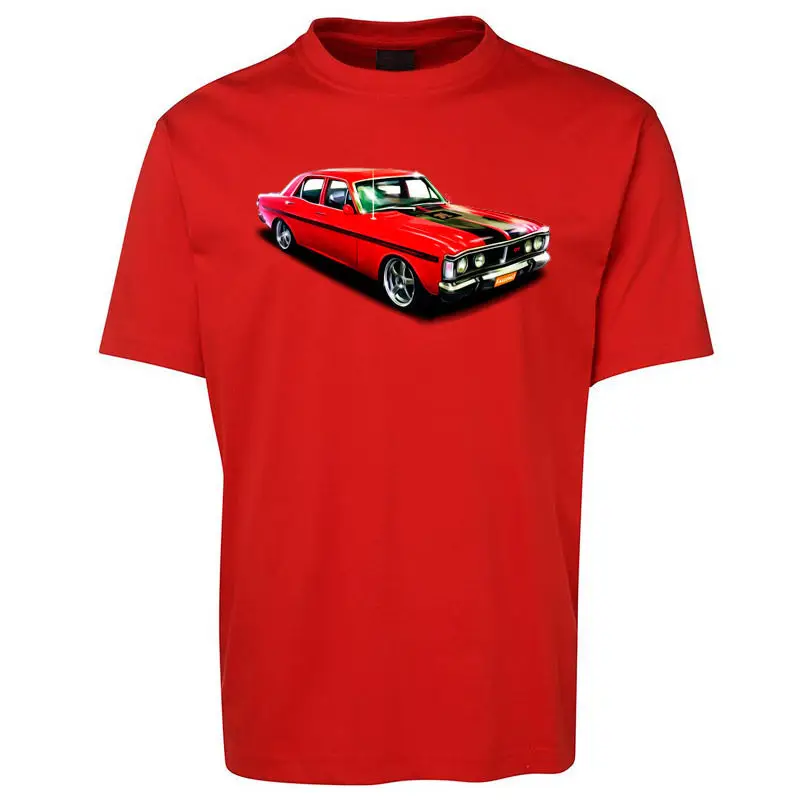 Men T-Shirt Men Clothing Plus Size New Black American Car GT Falcon Illustrated T Shirt Size S -3XL Tee Shirt