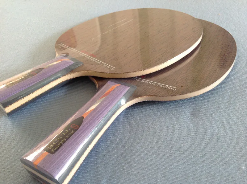 Stuor حقيقية تنس الطاولة مضرب الطابق خمس طبقات من المواد الخشبية الخشب الخالص حلقة يفطر إلى الراتينجية