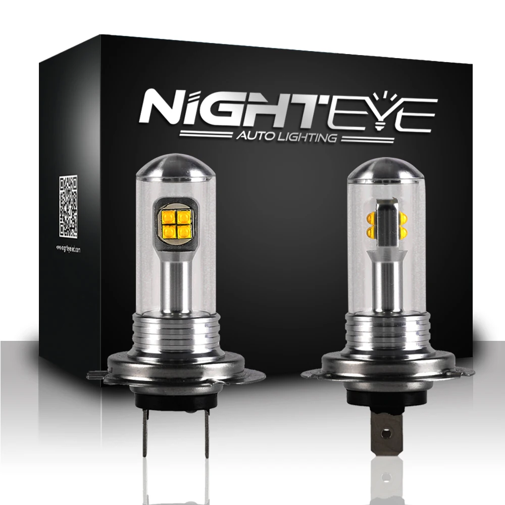 

NIGHTEYE H7 Led Headlight Bulbs Car HeadLight 1500LM 160W H4 LED H11 H1 H3 9005 9006 H16 Bulb Auto Led Light Headlight Fog Lamps