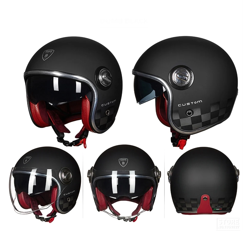 BEON Новый Ретро мотоциклетный шлем Кафе Racer Chopper Crash винтажный мото для