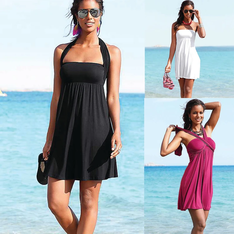 

Hot Sale Popular Multi - Wear Beach Dress 2018 Vintage Feminine Convertible Crochet Beach Cover Ups S.M.L.XL