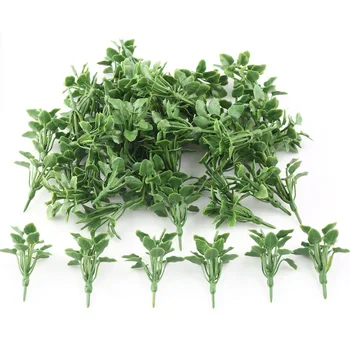 

50pcs 1:100 Model Heart Leaf Ground Cover Plants Architecture Train Diorama Scenery Toys New