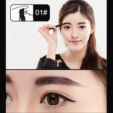Waterproof Eyebrow Pencil 1 Pencil 6 Refills Set Long Lasting Natural Double-heads Eyebrow Pencils WH998