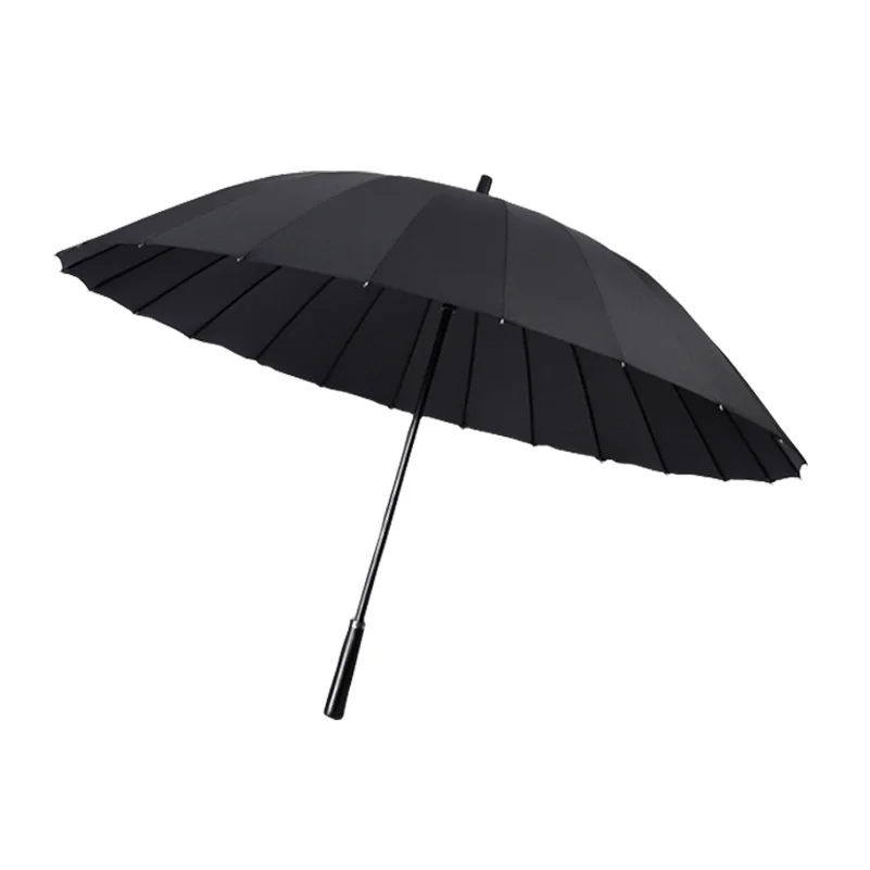 

Large Umbrella for Men Rain Umbrellas Women 16K Windproof male Walking Stick Leather Golf Sun Paraguas Colorful Parasol Cane