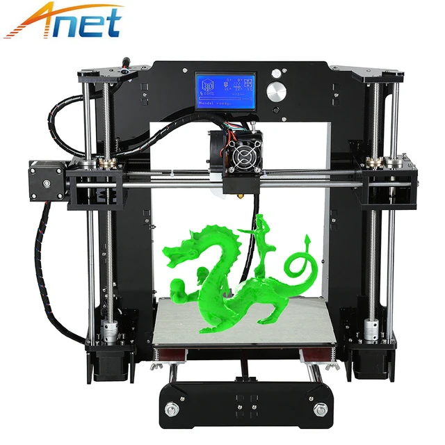 Cheap Anet Autolevel A6 A8 3D Printer Kit Easy Assemble High Precision Reprap i3 DIY 3D Printing Machine+ Hotbed+Filament+SD Card+LCD