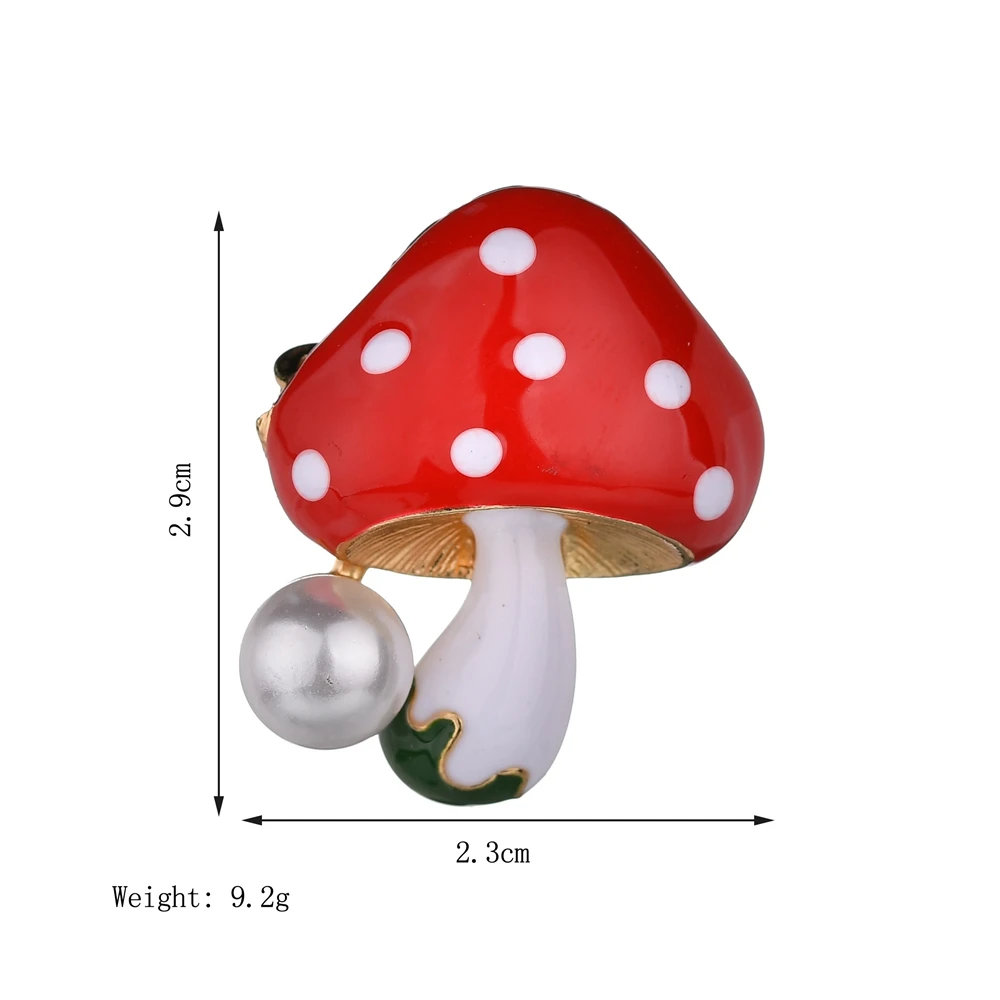 Terreau Kathy милые грибы женские броши желтый синий красный 29*23 мм модные ювелирные изделия имитация-жемчуг брошь гриб булавки