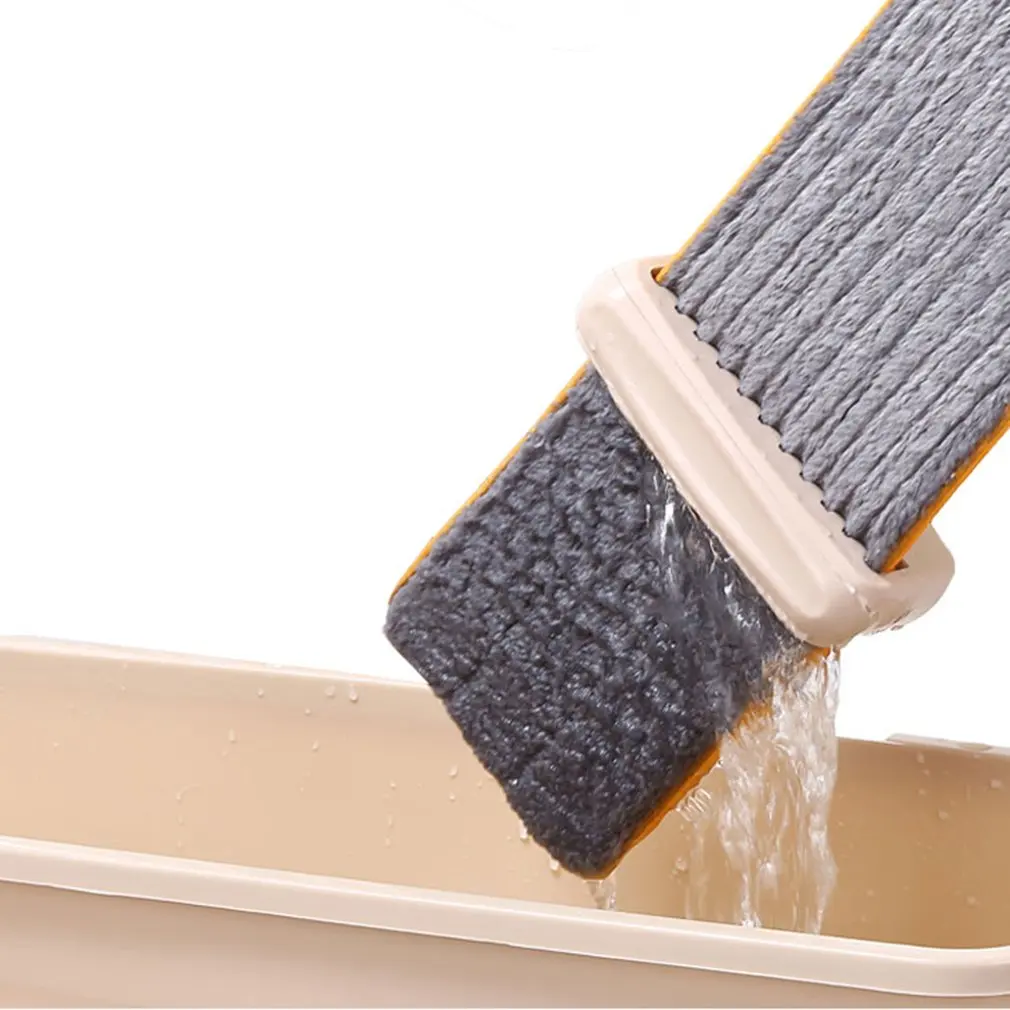 Ленивый Ручная стирка Free Flat Mop Hands моющиеся СС Мытье полов односторонняя|Чистящие