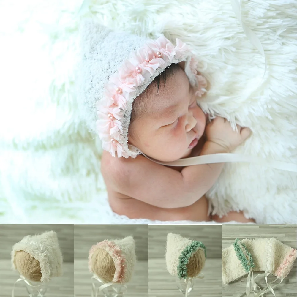 newborn lace flower hats, infant hat baby newborn flower hat