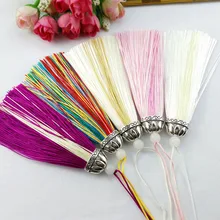 12pcs/lot Lotus cap two-tone tassel silk fringe bangs flower tassel decorative tassels for curtains home decoration accessories tassel decor two tone shopper bag
