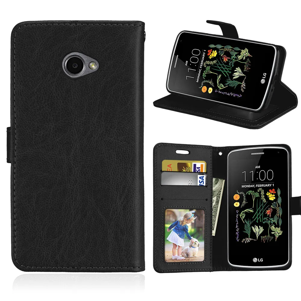 Flip Case for LG K5 Case Cover leather wallet Protector Coque for LG K5