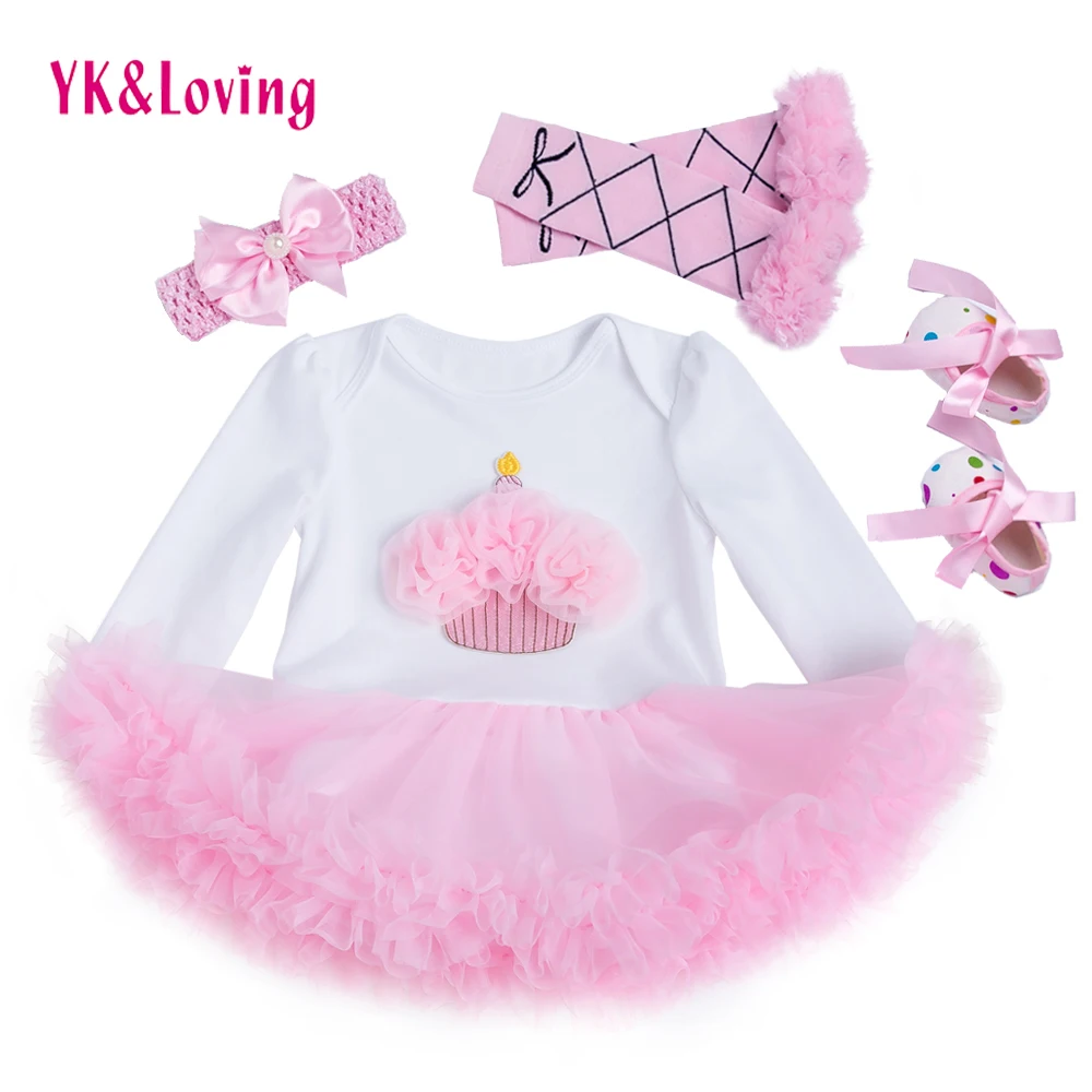 Buy 1 2 Birthday Baby Girl Clothes Romper Pink Dress