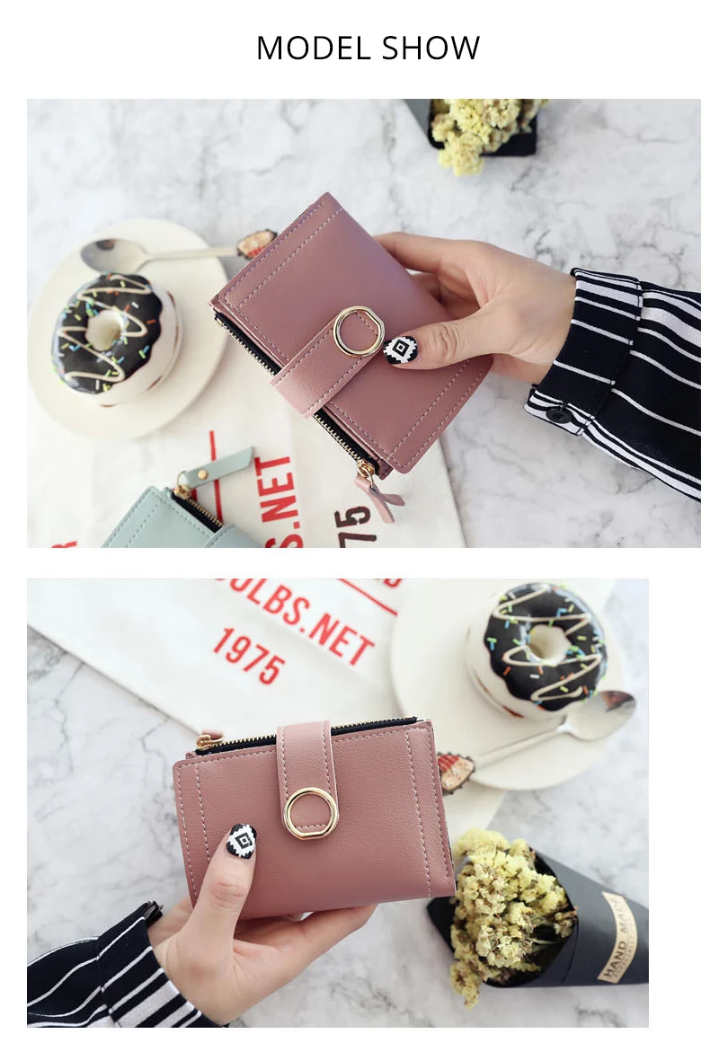 Women Wallets Small Fashion Brand Leather Purse Women Ladies Card Bag For Women 2020 Clutch Women Female Purse Money Clip Wallet