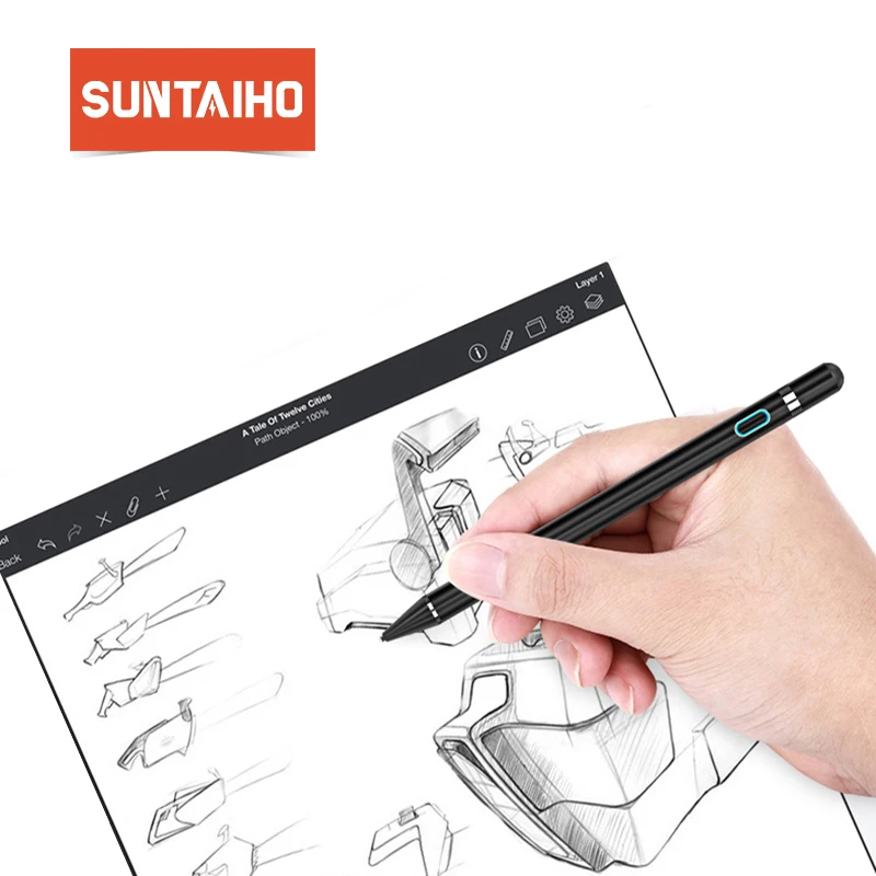 

Suntaiho Tablet Pen for apple pencil new stylus capacitance touch Pencil For Apple iPad Pro for iPad 9.7 (2017) for iPad 1 2 3