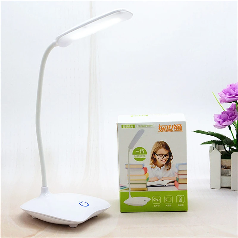 

18 LEDs Reading Light USB Charging 3 Mode Flexible Table Lamps Touch Sensor Dimmable Reading Study White Light Desk Lamp