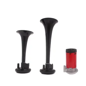 

Black Air Horn Car Train Horn Compressor Kit 12V Dual Trumpet Ultra Loud Horn Dukes Of Hazzard cornetas de aire