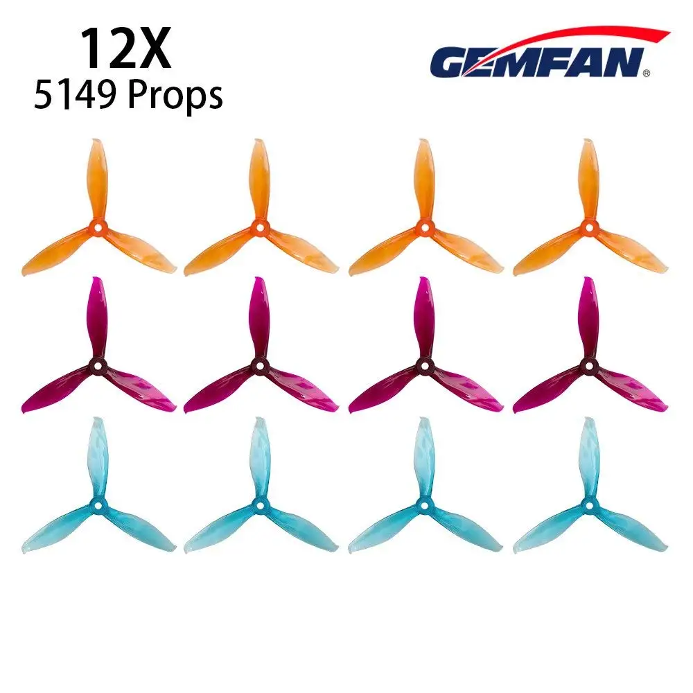 10 пар/6 пар Gemfan Flash 5149 3 лопастный трехлопастный пропеллер Совместимая система POPO cw