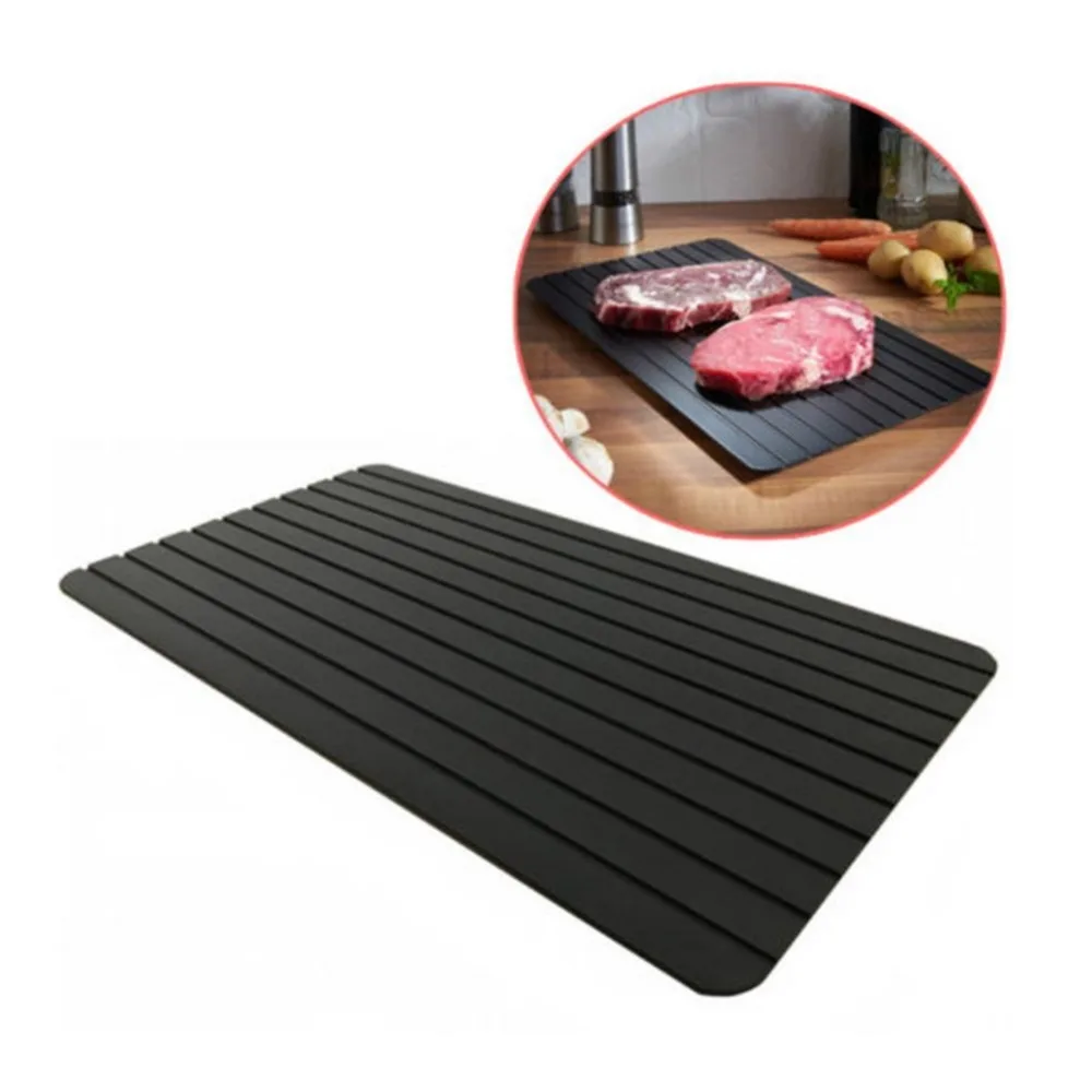 Hot Fast Defrosting Tray,Rambling Kitchen The Safest Way to Quick Defrost Meat Or Frozen Food 9x6.5inch
