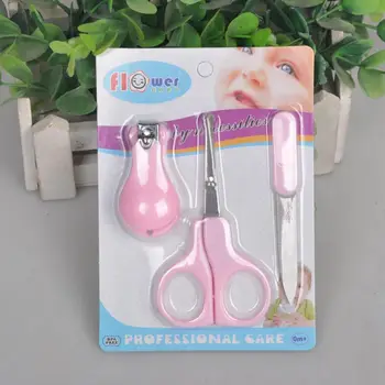 

Cute Mini Safe Baby Nail Care Practical Clipper Set Trimmer Convenient Daily Baby Nail Shell Shear Manicure 3Pcs/Set