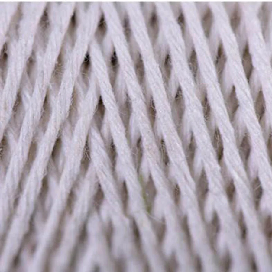 Белый хлопковый шнур макраме пряжа для вязания крючком веревочный шнур шпагат сумка через плечо ремесло хлопок толстые шнуры ручной работы Декоративные 1-6 мм