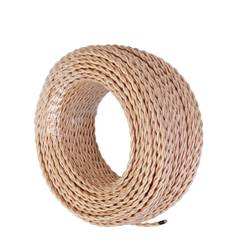 fio de corda elétrica fio flexível de tecido de seda