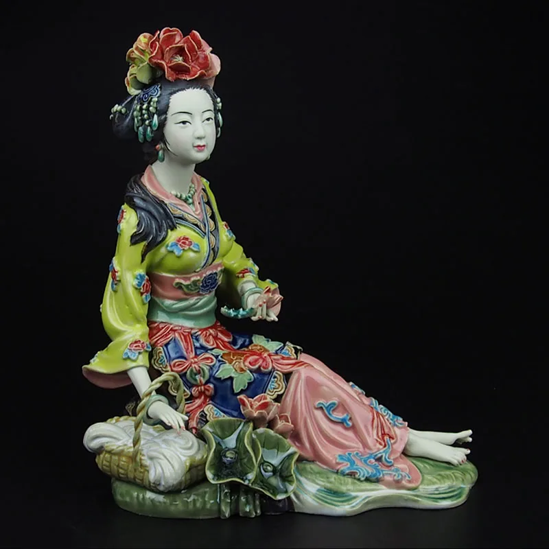 Folk Art Porcelain Ceramic Traditional Chinese Figurine Collection for