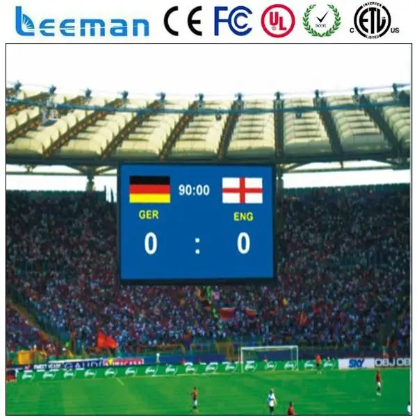 Leemanled football stadium perimeter led screen display Alibaba express