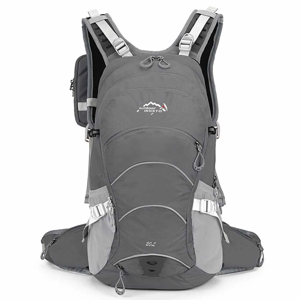 20L велосипедный рюкзак для женщин и мужчин, походный рюкзак для велосипедных прогулок, альпинистская спортивная сумка, рюкзак, прочная сумка - Цвет: Grey