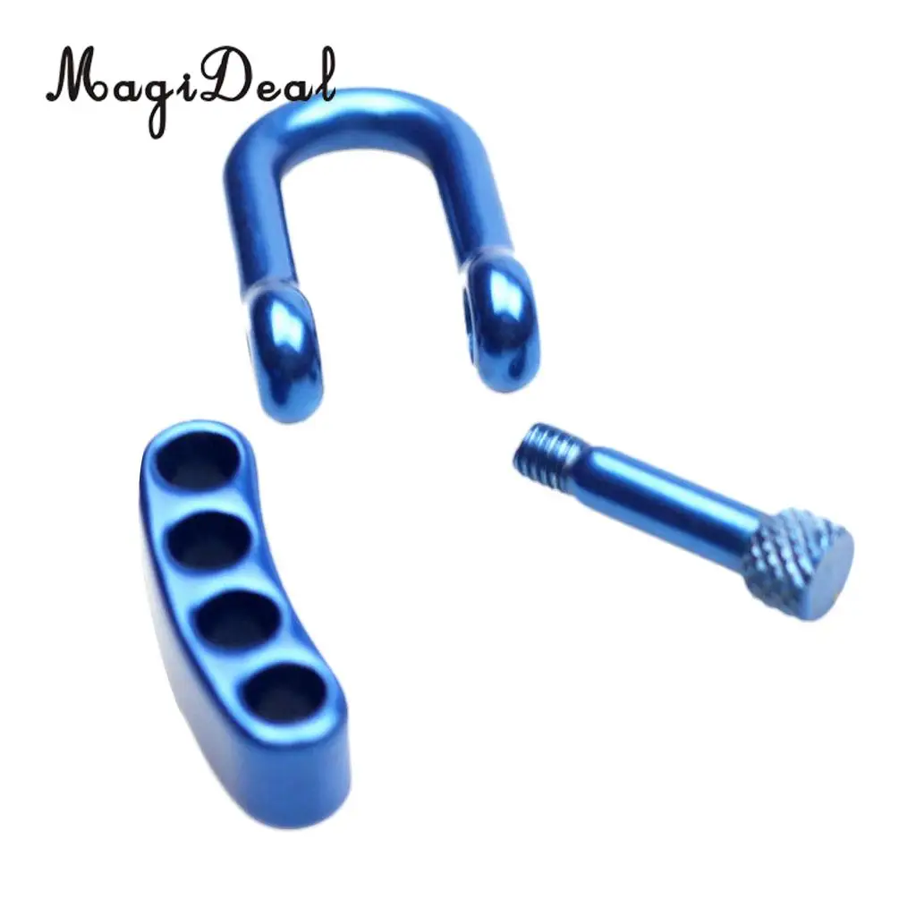 MagiDeal U Flat Adjustable Shackle Buckle Clasp for Survival Paracord Bracelet for Outdoor Camping Hiking Accessories 4 Colors