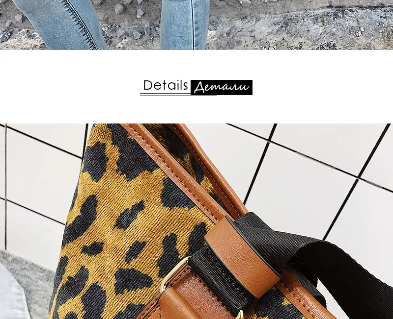 luxury brand women leopard bag handbags female shoulder bag_13