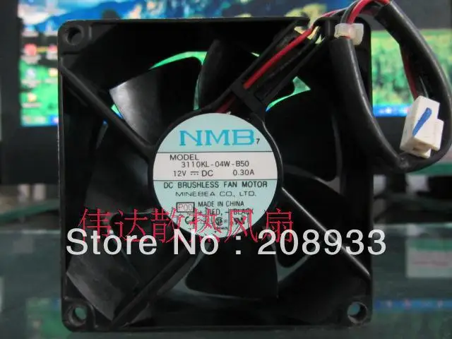 

For Original NMB 3110KL-04W-B50 8025 12V DC 0.30A