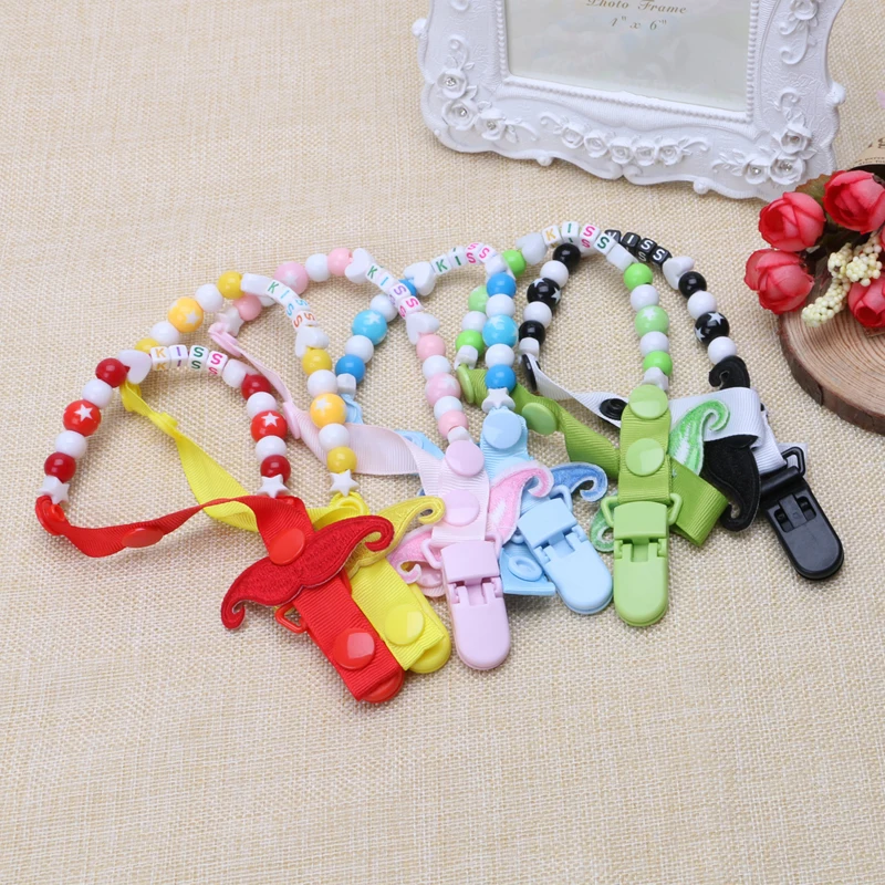Diamond Crown Transparent Pacifier With Chain Clip Newborn Baby Luxury Dummy Pacifier I.332332123