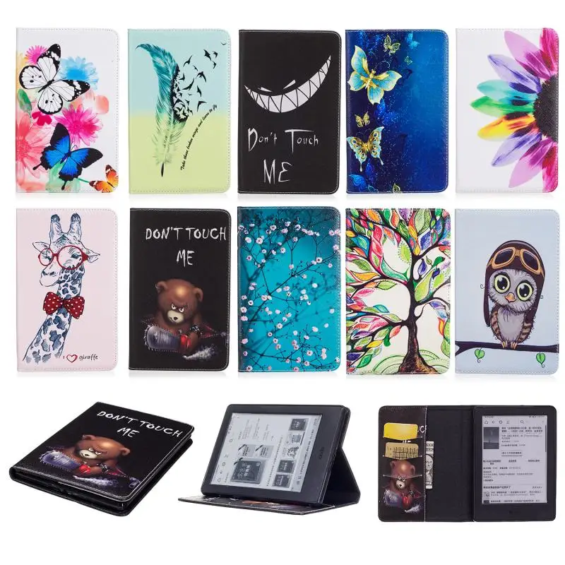 

Smart Tablet Case Cover For Amazon New Kindle 8th Generation 2016 Kindle 8 6" eBook Smart Cover Stand PU Leather Funda Etui Case