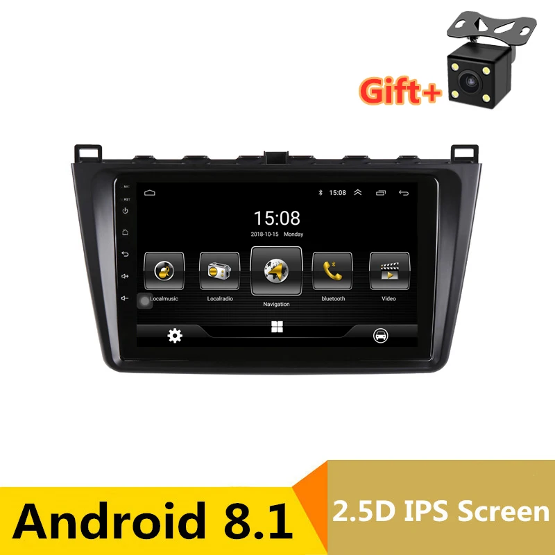 9 &quotAndroid 8 1 автомобильный dvd плеер gps для Mazda 6 Ruiyi Ultra 2009 2010 2011 2012 2015 аудио Радио