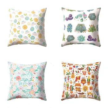 

Tropical Plants Decorative Pillowcases Flamingo Cotton Polyester Pillow Case Flowers Pillow Cover