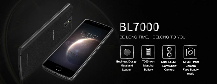 DOOGEE BL7000 7060mAh 4GB RAM 64GB ROM MTK6750T 1.5GHz Octa Core 5.5 Inch 2.5D FHD Screen Dual Camera Android 7.0 4G LTE Smartphone
