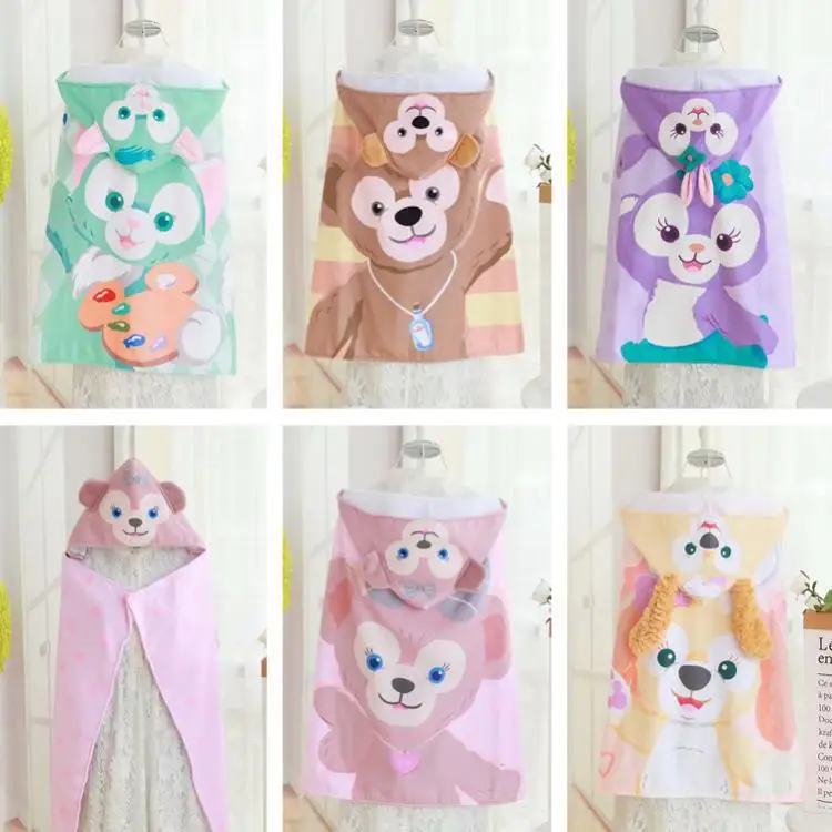 

Cartoon Stellalou Bear Rabbit Soft Hooded Cloak Warm Blanket Plush Toy Girls Birthday Christmas Gift #1347