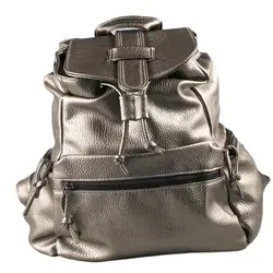 Модные и простые разработан Для женщин Винтаж искусственная кожа шнурок рюкзак Для женщин рюкзак для девочек школьная сумка